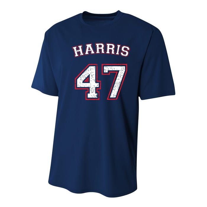 Kamala Harris 47 Youth Performance Sprint T-Shirt