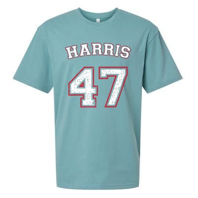 Kamala Harris 47 Sueded Cloud Jersey T-Shirt