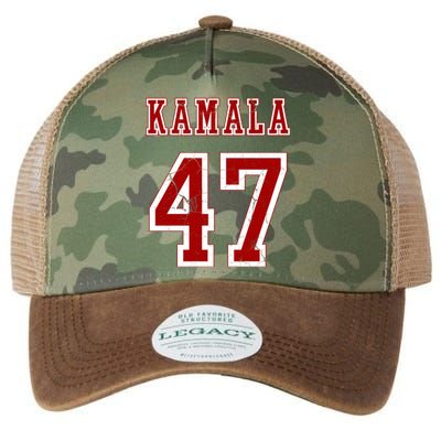 Kamala Harris 47 2024 Election Vintage Legacy Tie Dye Trucker Hat