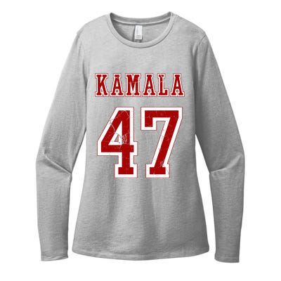 Kamala Harris 47 2024 Election Vintage Womens CVC Long Sleeve Shirt