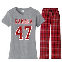 Kamala Harris 47 2024 Election Vintage Women's Flannel Pajama Set