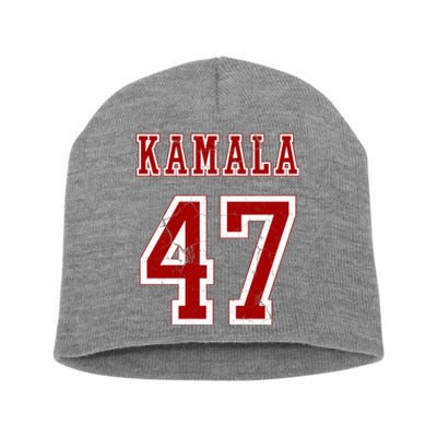 Kamala Harris 47 2024 Election Vintage Short Acrylic Beanie