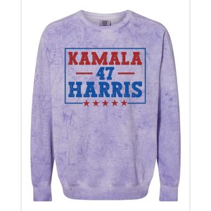 Kamala Harris 47 Colorblast Crewneck Sweatshirt