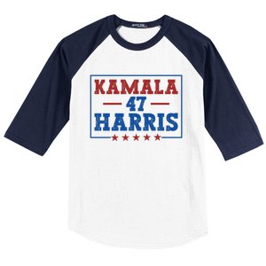 Kamala Harris 47 Baseball Sleeve Shirt