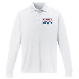 Kamala Harris 47 Performance Long Sleeve Polo