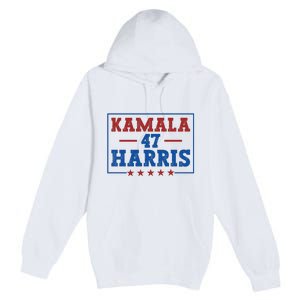 Kamala Harris 47 Premium Pullover Hoodie