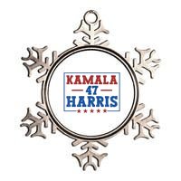 Kamala Harris 47 Metallic Star Ornament