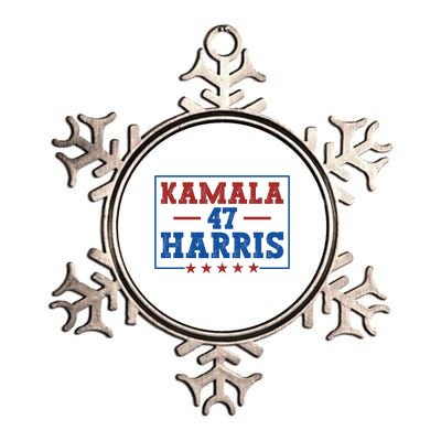 Kamala Harris 47 Metallic Star Ornament