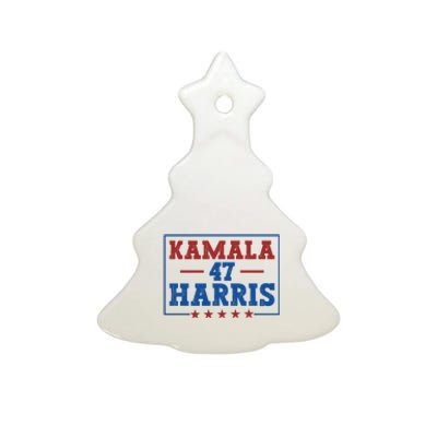 Kamala Harris 47 Ceramic Tree Ornament