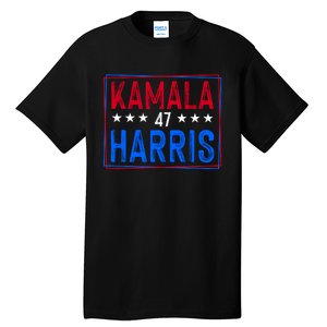 Kamala Harris 47 Tribute Graphic Tall T-Shirt