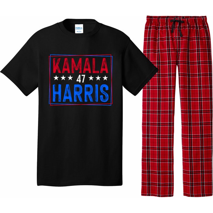 Kamala Harris 47 Tribute Graphic Pajama Set