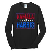 Kamala Harris 47 Tribute Graphic Tall Long Sleeve T-Shirt