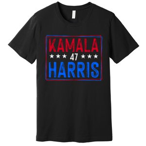 Kamala Harris 47 Tribute Graphic Premium T-Shirt