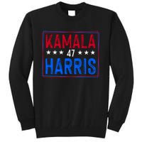 Kamala Harris 47 Tribute Graphic Tall Sweatshirt