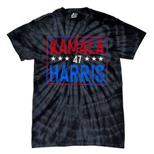 Kamala Harris 47 Tribute Graphic Tie-Dye T-Shirt