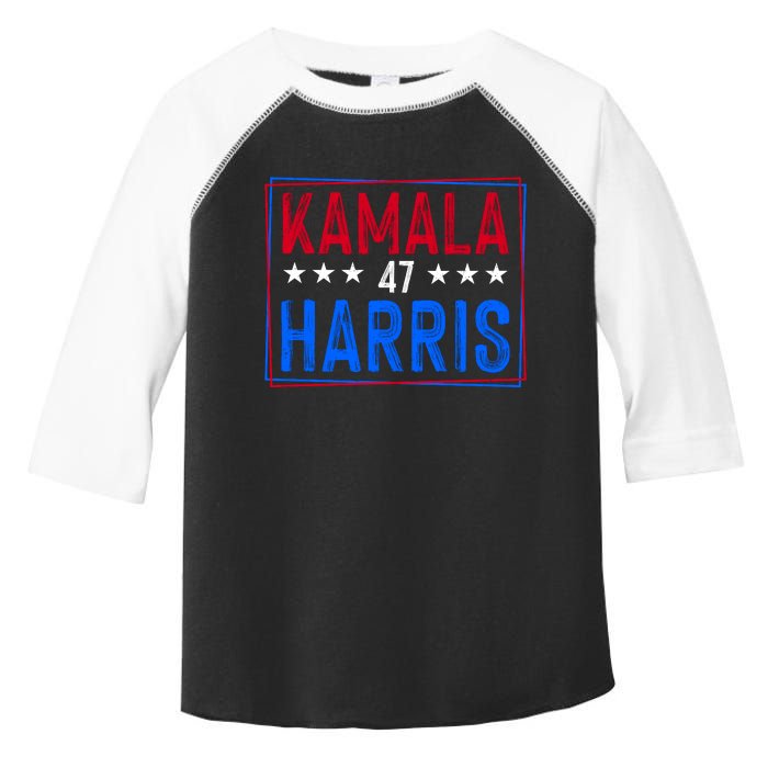 Kamala Harris 47 Tribute Graphic Toddler Fine Jersey T-Shirt