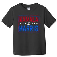 Kamala Harris 47 Tribute Graphic Toddler T-Shirt