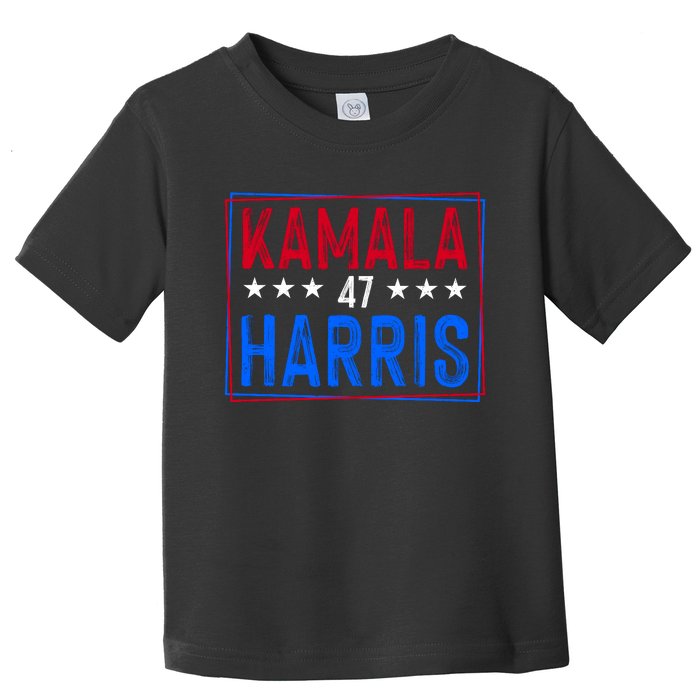 Kamala Harris 47 Tribute Graphic Toddler T-Shirt