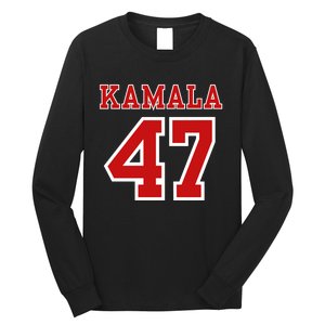 Kamala Harris 47 Th President Usa America 2024 Election Long Sleeve Shirt