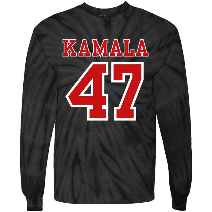 Kamala Harris 47 Th President Usa America 2024 Election Tie-Dye Long Sleeve Shirt