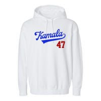 Kamala Harris 47th President Usa Election Garment-Dyed Fleece Hoodie