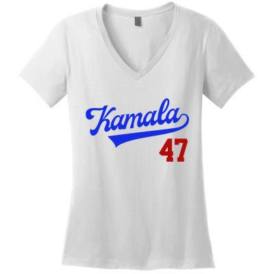 Kamala Harris 47th President Usa Election Women's V-Neck T-Shirt
