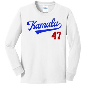 Kamala Harris 47th President Usa Election Kids Long Sleeve Shirt