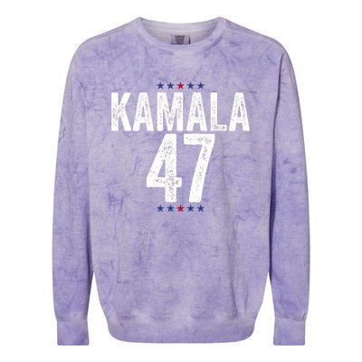 Kamala Harris 47 2024 Election Colorblast Crewneck Sweatshirt