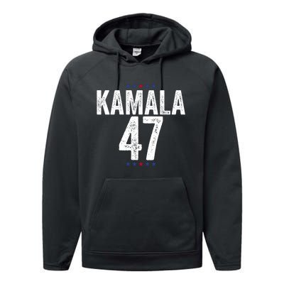 Kamala Harris 47 2024 Election Performance Fleece Hoodie