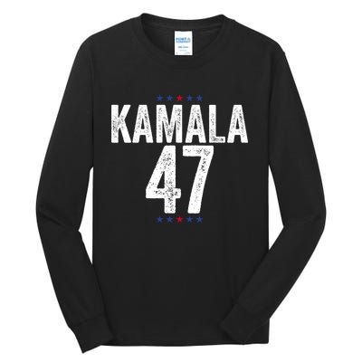 Kamala Harris 47 2024 Election Tall Long Sleeve T-Shirt