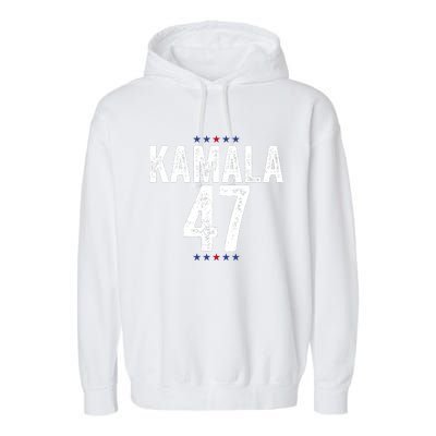 Kamala Harris 47 2024 Election Garment-Dyed Fleece Hoodie