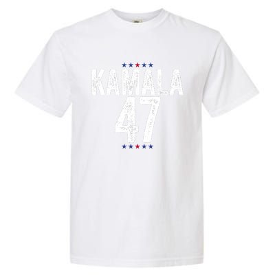 Kamala Harris 47 2024 Election Garment-Dyed Heavyweight T-Shirt