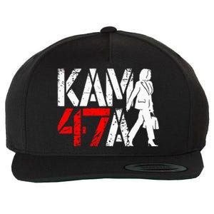 Kamala Harris 47 Madam President 2024 Political Wool Snapback Cap