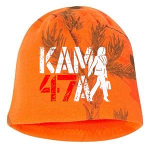 Kamala Harris 47 Madam President 2024 Political Kati - Camo Knit Beanie