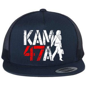 Kamala Harris 47 Madam President 2024 Political Flat Bill Trucker Hat