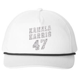 Kamala Harris 47 President Merchandise Snapback Five-Panel Rope Hat