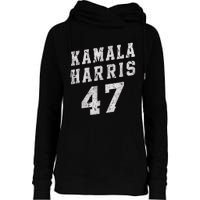 Kamala Harris 47 President Merchandise Womens Funnel Neck Pullover Hood