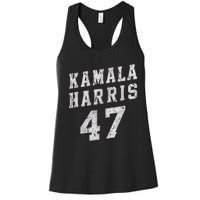 Kamala Harris 47 President Merchandise Women's Racerback Tank