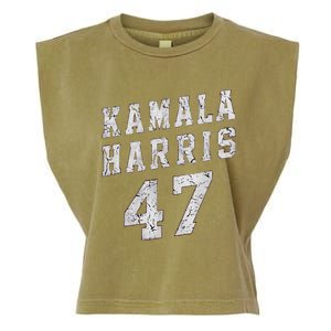 Kamala Harris 47 President Merchandise Garment-Dyed Women's Muscle Tee