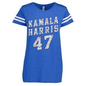 Kamala Harris 47 President Merchandise Enza Ladies Jersey Football T-Shirt