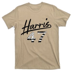 Kamala Harris 47 Feminine Script For Women Harris 2024 T-Shirt