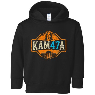 Kamala Harris 47 Madam President 2024 Toddler Hoodie