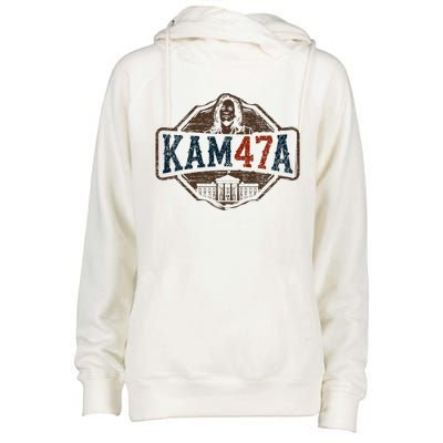 Kamala Harris 47 Madam President 2024 Womens Funnel Neck Pullover Hood