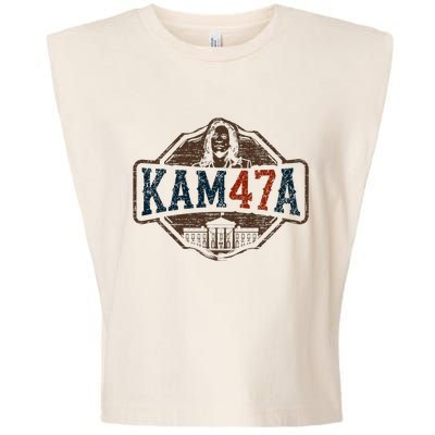 Kamala Harris 47 Madam President 2024 Garment-Dyed Women's Muscle Tee