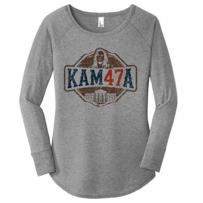 Kamala Harris 47 Madam President 2024 Women's Perfect Tri Tunic Long Sleeve Shirt