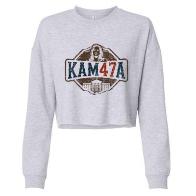 Kamala Harris 47 Madam President 2024 Cropped Pullover Crew