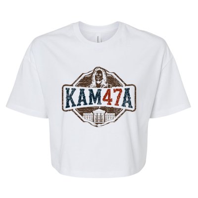 Kamala Harris 47 Madam President 2024 Bella+Canvas Jersey Crop Tee