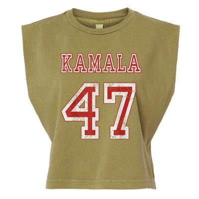 Kamala Harris 47 Th President Usa America 2024 Election Garment-Dyed Women's Muscle Tee