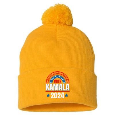 Kamala Harris 47 47th President Pom Pom 12in Knit Beanie