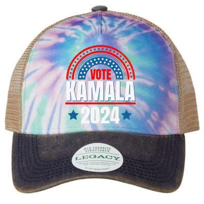 Kamala Harris 47 47th President Legacy Tie Dye Trucker Hat